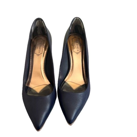 Ted Baker Shoes - Ted Baker Blue Patent Leather Heels Size 9